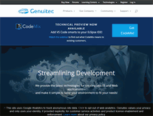 Tablet Screenshot of genuitec.com